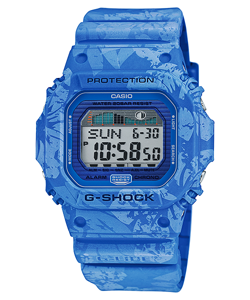 นาฬิกา Casio G-Shock Limited Vintage Flower Pattern series รุ่น GLX-5600F-2 "บลูฮาวาย" ของแท้ รับประกัน1ปี