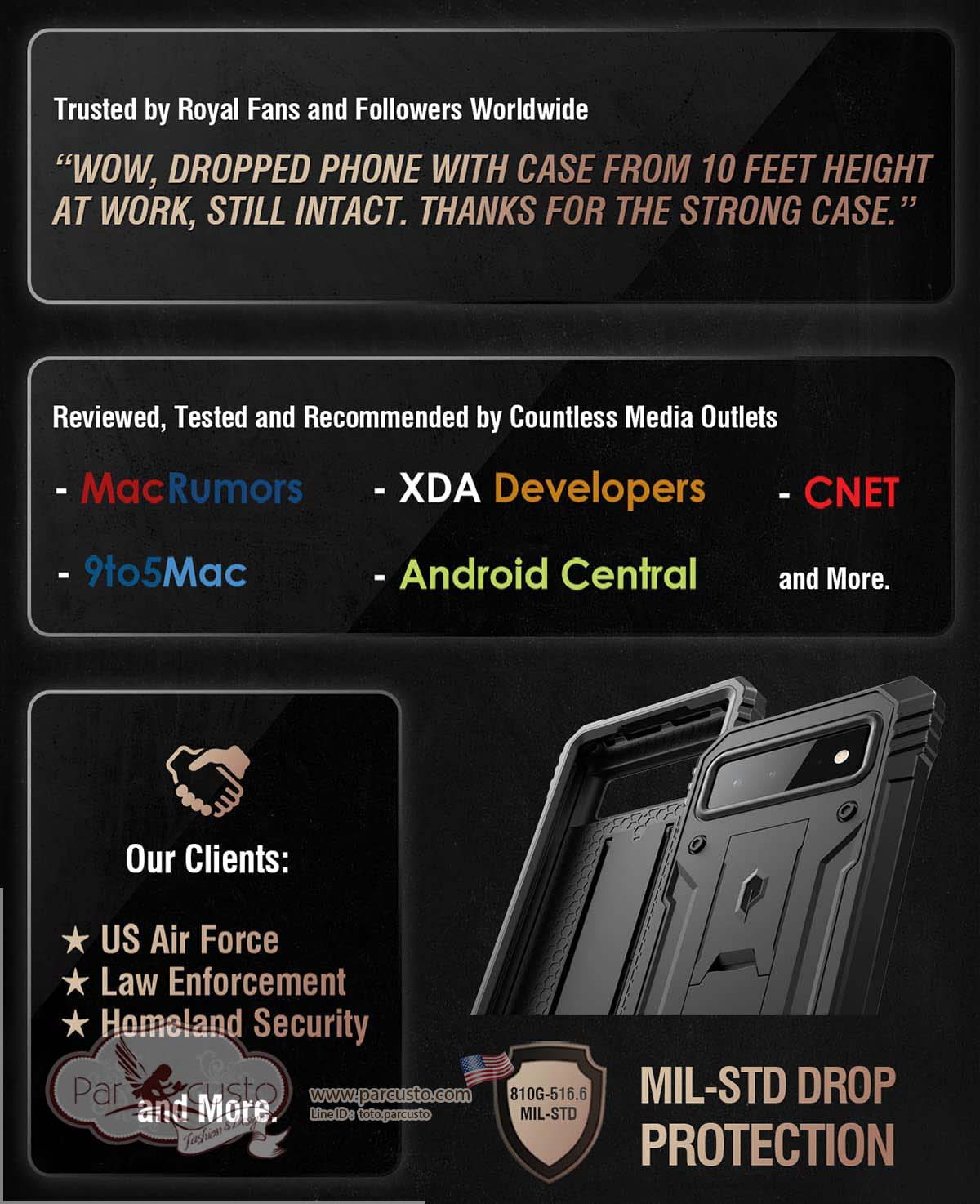 เคสกันกระแทก Google Pixel 6 [Revolution] จาก Poetic (Pre-order USA)