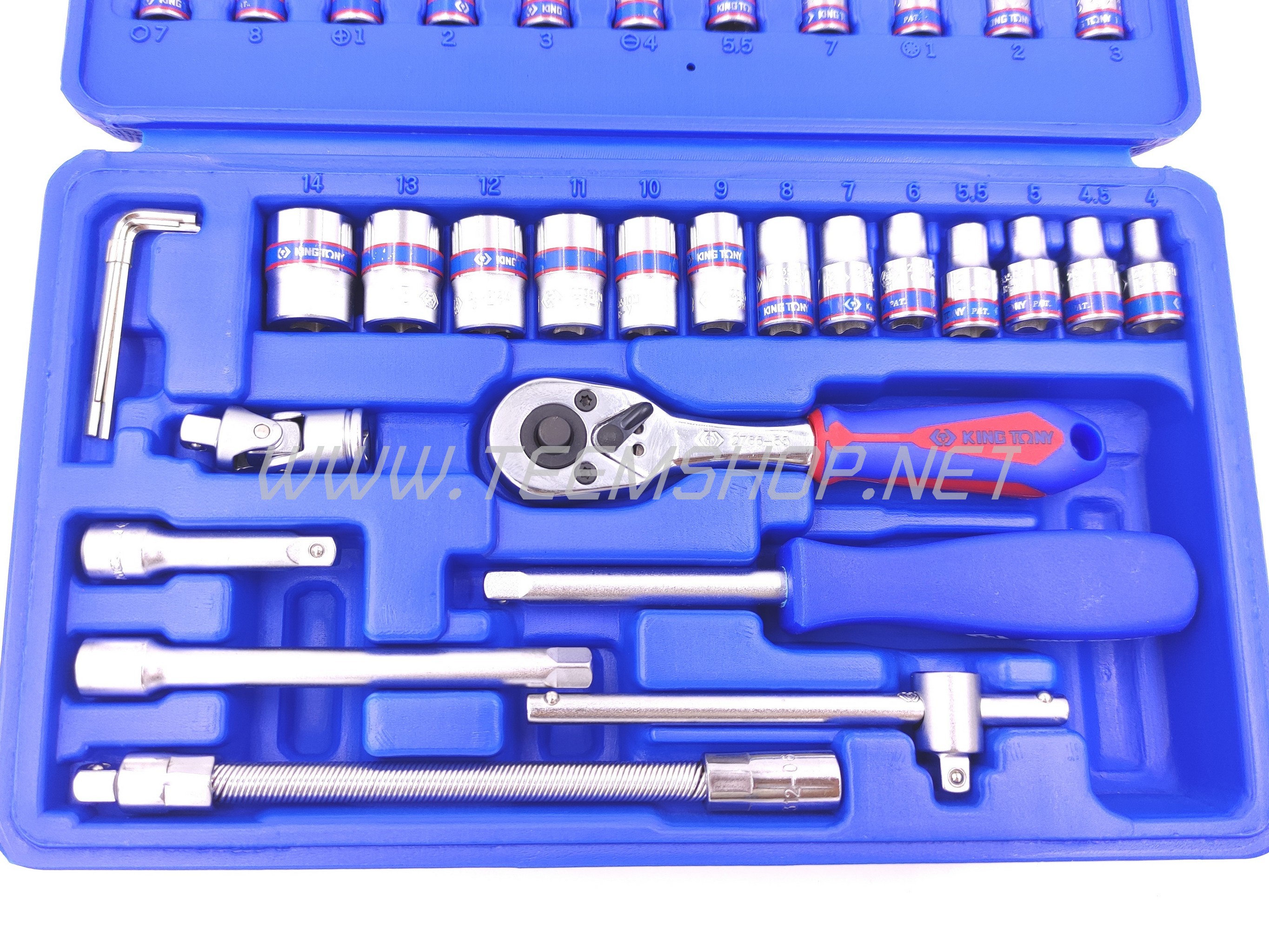 KINGTONY เครื่องมือชุดมินิ 46ชิ้น ST2346MR 1/4" Made in Taiwan