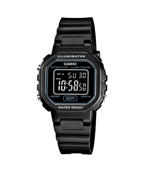 นาฬิกา Casio LADY'S STANDARD DIGITAL LA-20 series รุ่น LA-20WH-1B ของแท้ รับประกัน1ปี