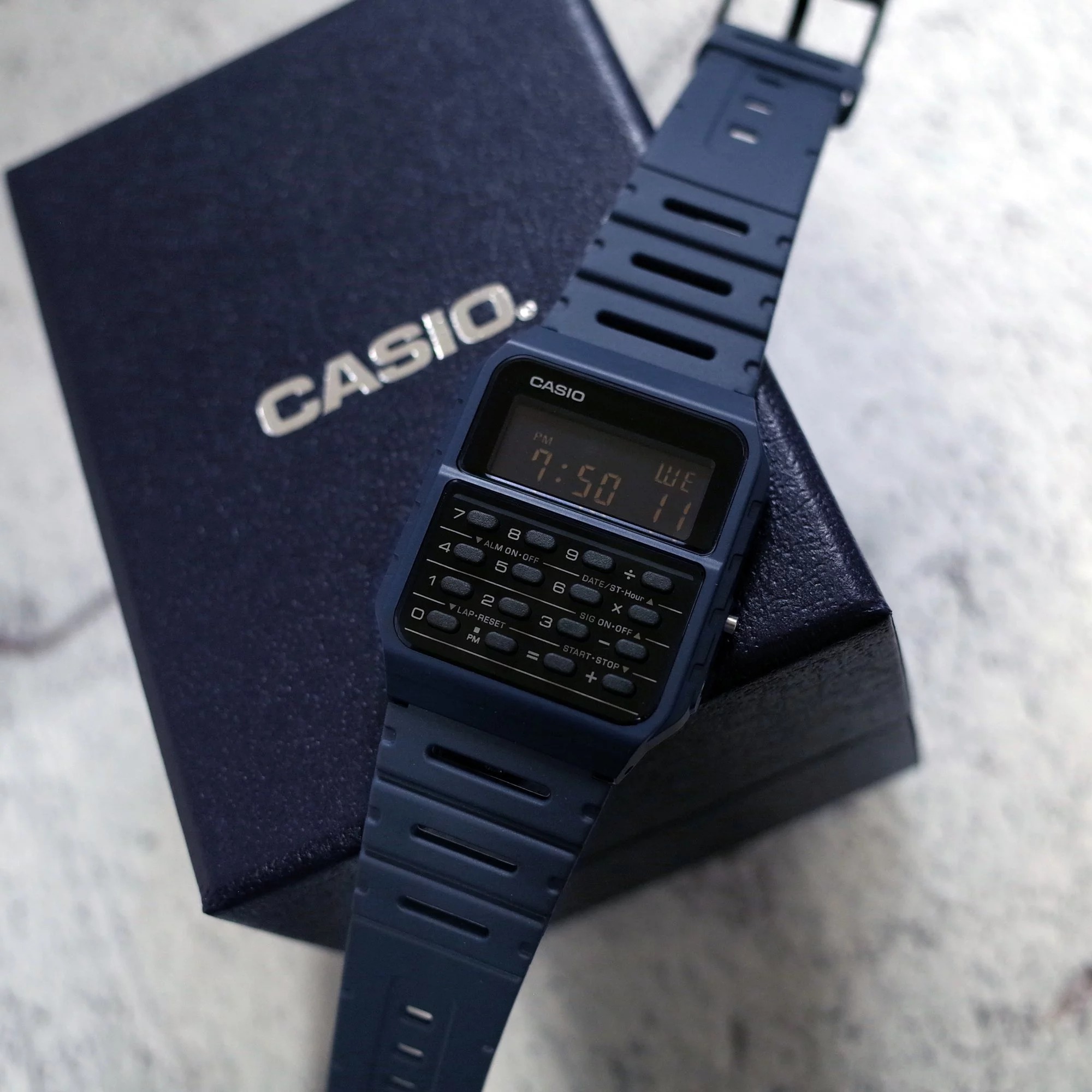 นาฬิกา คาสิโอ Casio Vintage DIGITAL รุ่น CA-53WF-2B ของแท้ รับประกัน1ปี