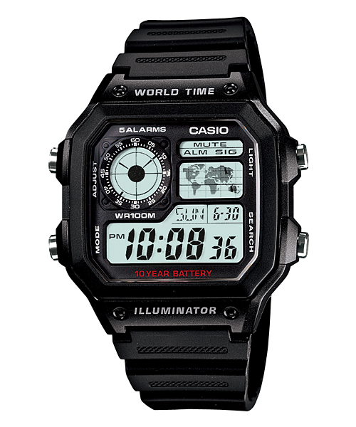 นาฬิกา คาสิโอ Casio Royale “James Bond 007” รุ่น AE-1200WH-1AV ของแท้ รับประกัน1ปี