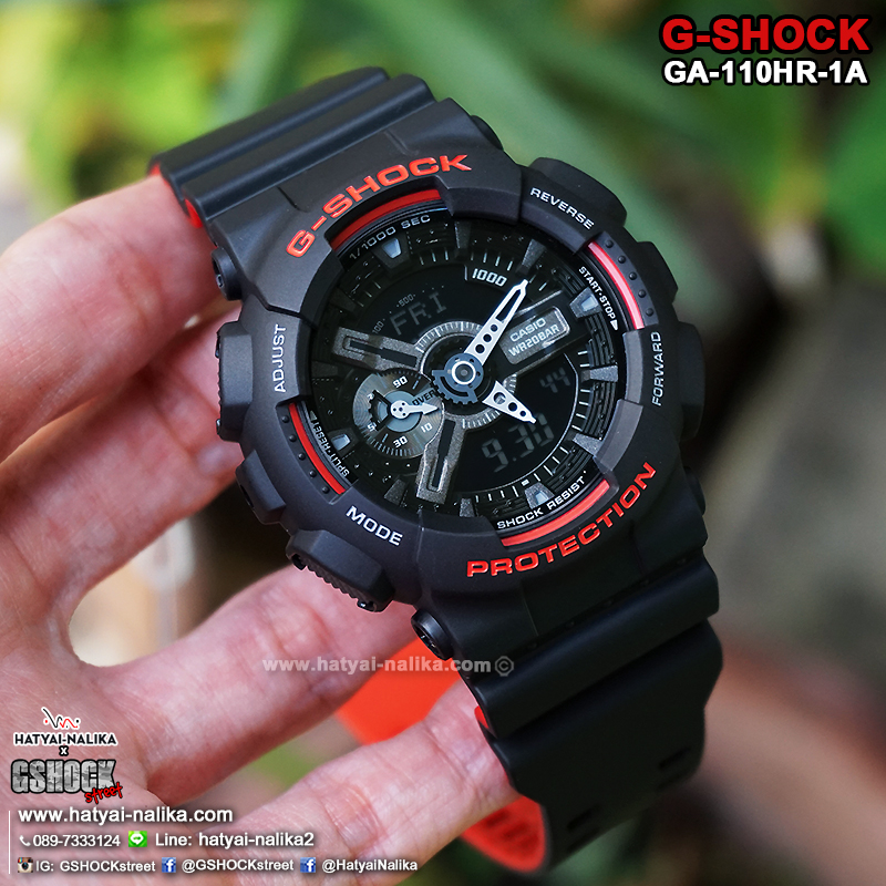 นาฬิกา Casio G-Shock Limited Heritage Black & Red (HR) series รุ่น GA-110HR-1A ของแท้ รับประกัน1ปี