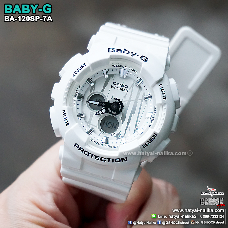 นาฬิกา Casio Baby-G Scratched Pattern series รุ่น BA-120SP-7A ของแท้ รับประกัน1ปี