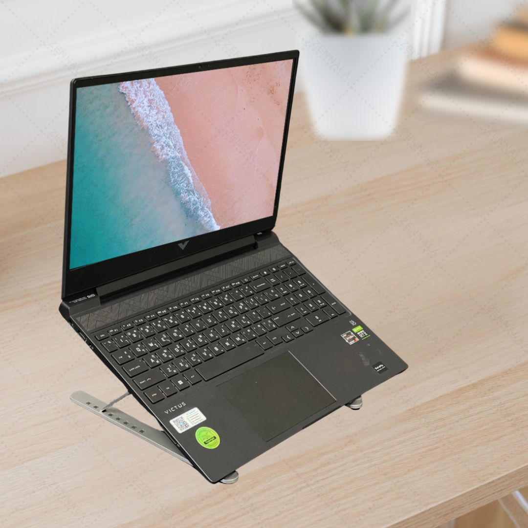ที่วาง Notebook ขาตั้ง Aluminium มีพัดลมในตัว