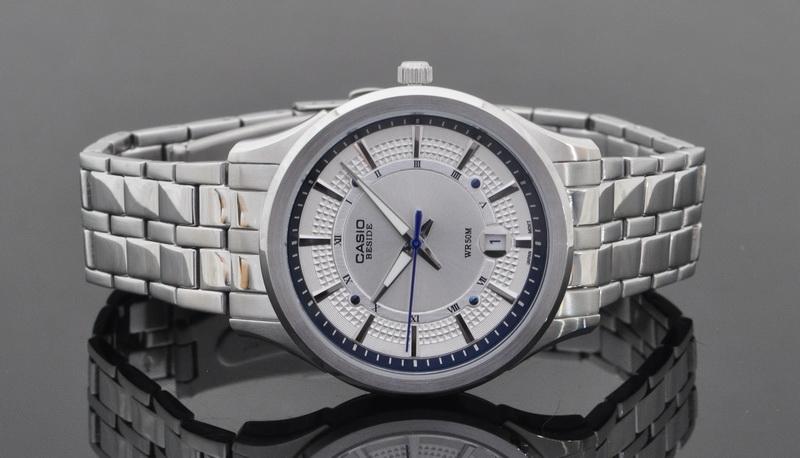 นาฬิกา คาสิโอ Casio BESIDE 3-HAND ANALOG รุ่น BEM-119D-7A ของแท้ รับประกัน 1 ปี