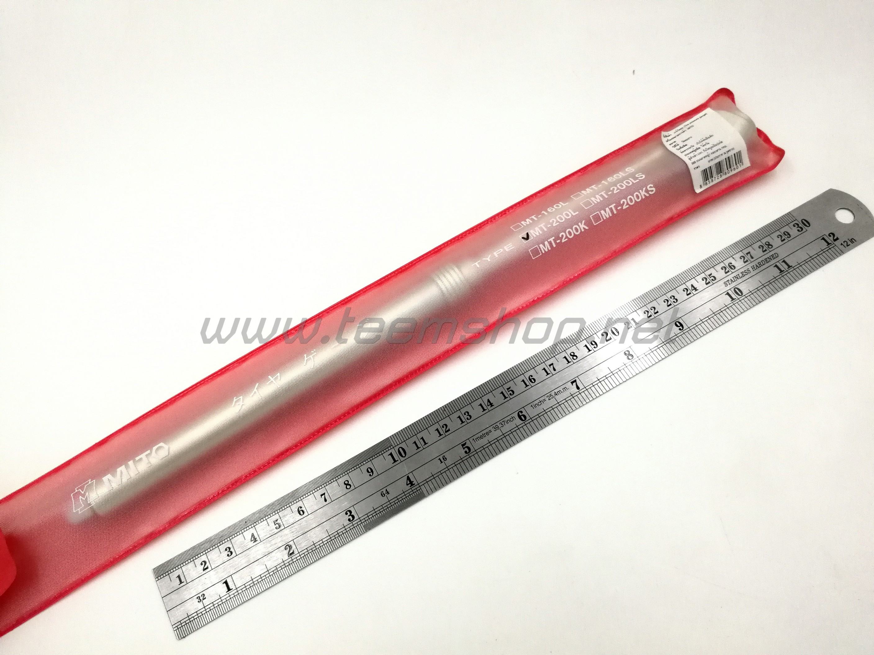 MITO เกจ์วัดลมยาว ขนาด 200 ปอนด์ 325mm. NO.MT-200 Made in Taiwan