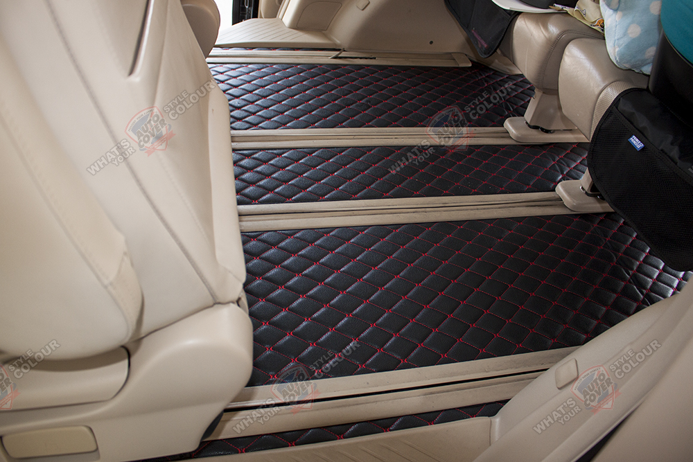 พรมปูพื้นรถยนต์ 6D รถ TOYOTA ALPHARD VELLFIRE ปี 2009-2015 (รางซ้ายขวาเดี่ยว) พรมรถยนต์ ชุดเต็มคัน จำนวน 6 ชิ้น