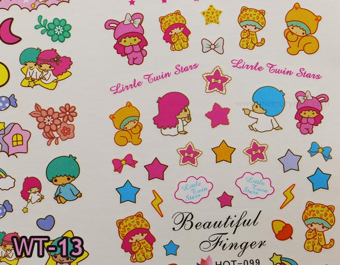 สติ๊กเกอร์ติดเล็บ ลอกลายน้ำ