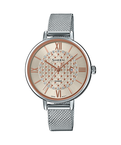 นาฬิกา คาสิโอ Casio SHEEN 3-HAND Analog SHE-4059 series รุ่น SHE-4059M-4A ของแท้ รับประกัน1ปี