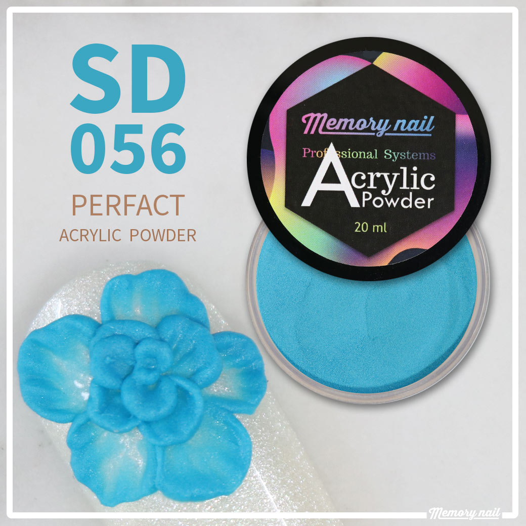 ผงอะคริลิค สีฟ้า รหัส SD-056 ขนาด 20 ml รุ่น PERFACT ซีรีย์