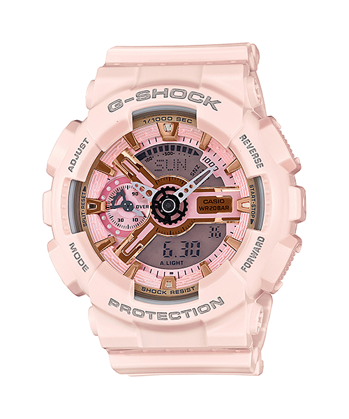 นาฬิกา Casio G-Shock S-Series Multi Shade of Pink Collection รุ่น GMA-S110MP-4A1 (สีชมพูไข่ไก่) ของแท้ รับประกัน1ปี