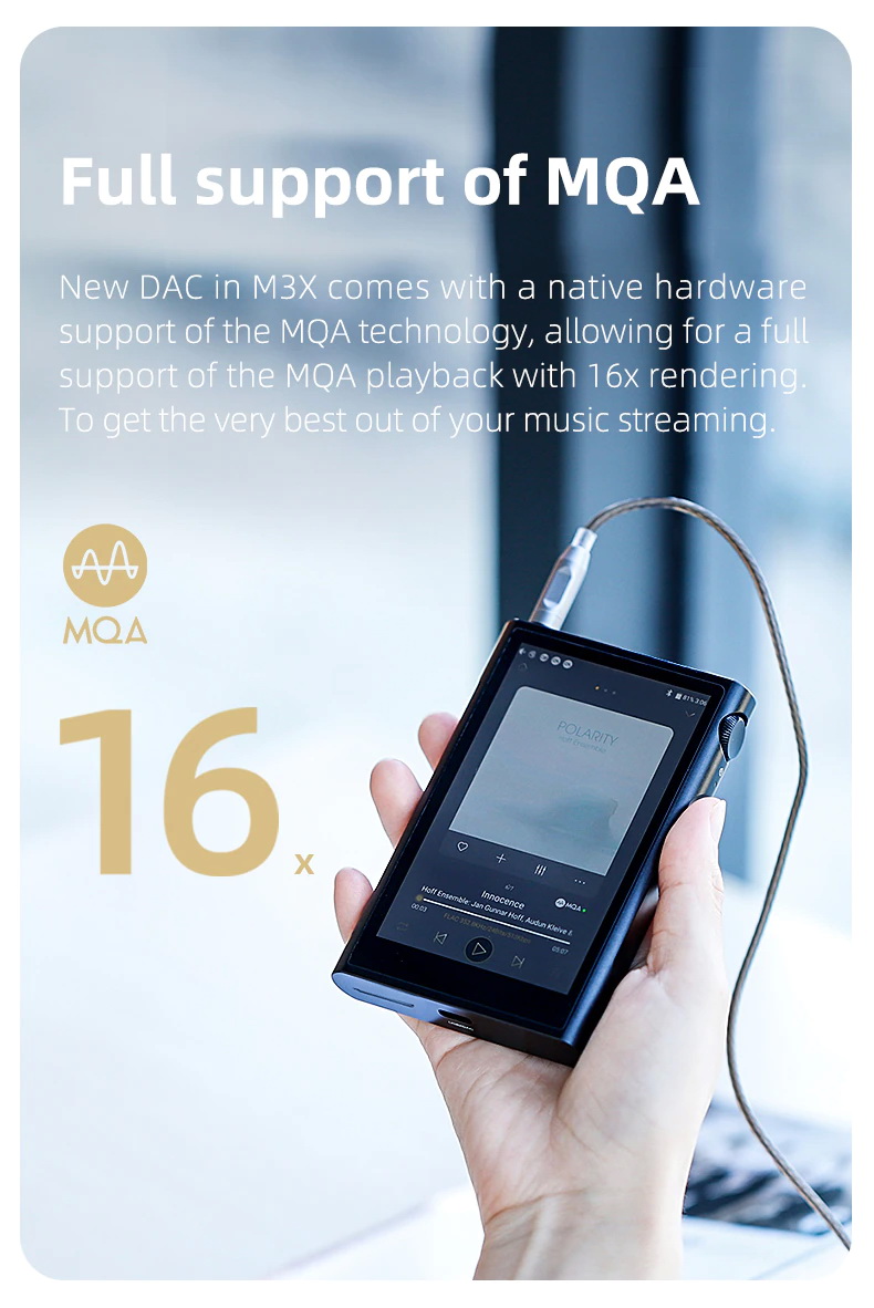ขาย Shanling M3X Dap พกพาระบบ Android รุ่นล่าสุดรองรับ MQA
