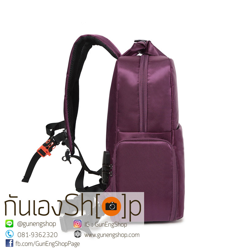กระเป๋ากล้องเป้สะพายหลัง ผ้ากันน้ำ รุ่น Mini Camera Backpack Size L