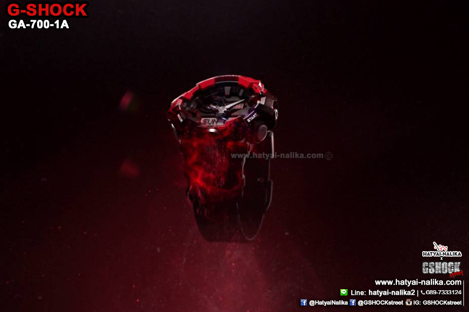 นาฬิกา คาสิโอ Casio G-Shock Standard ANALOG-DIGITAL รุ่น GA-700-4A ของแท้ รับประกัน 1 ปี