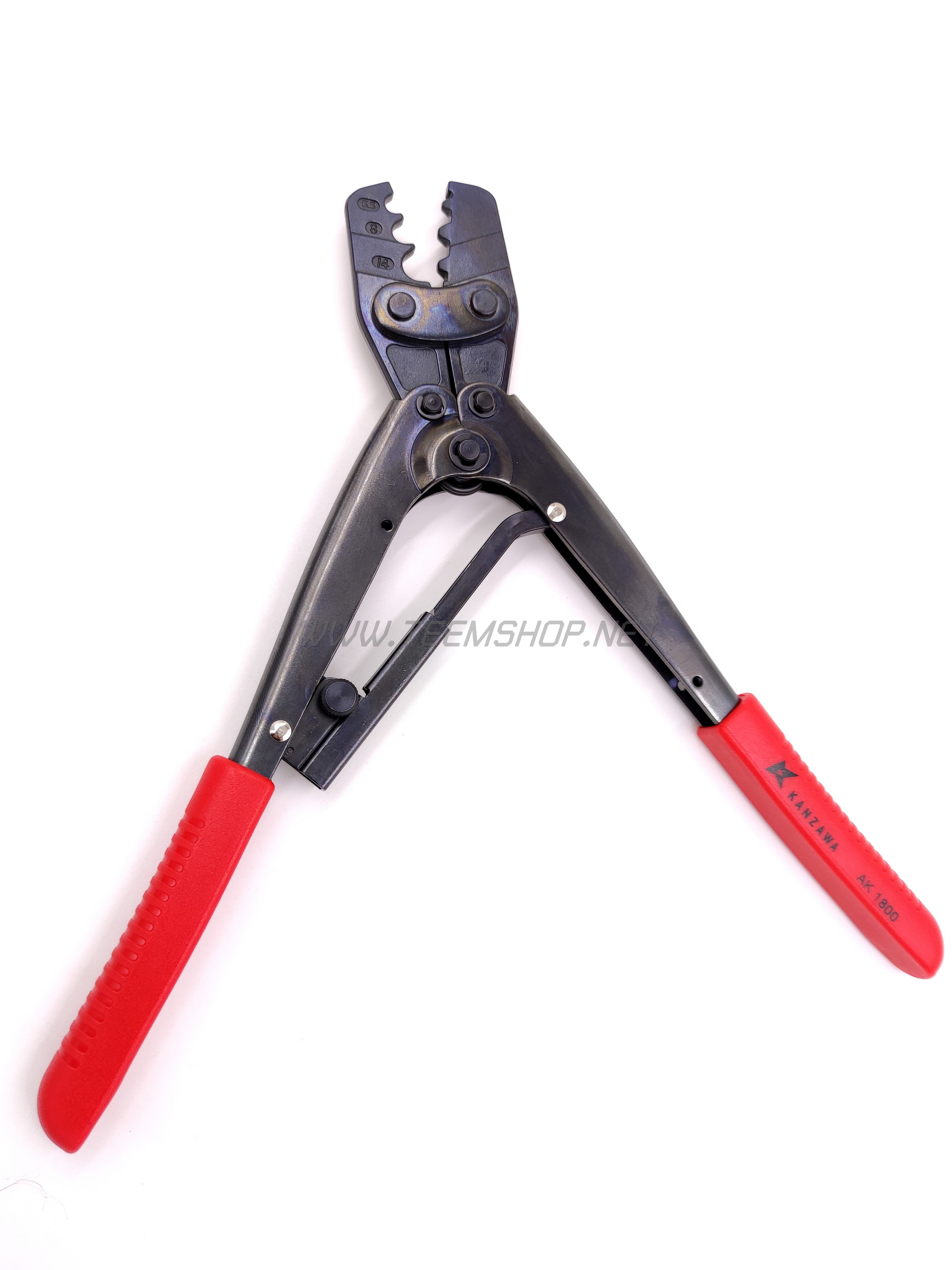 KANZAWA คีมย้ำหัวสาย NO.AK1800 ย้ำหางปลา Made in Taiwan