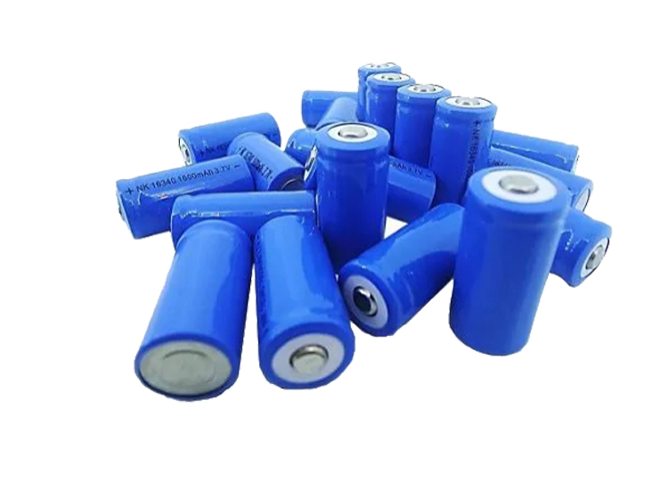 ถ่านน้ำเงินสั้น (blue laser) 16340 (3.7V)