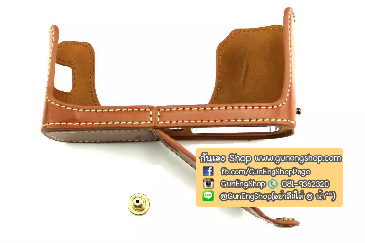 (ขายโละ) เคสกล้องหนัง Half Case X100S X100Tฮาฟเคสกล้องหนัง X100S X100T รุ่นเปิดแบตได้
