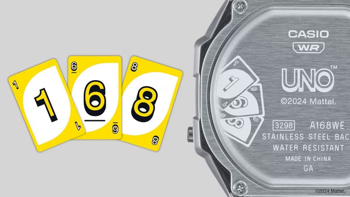 นาฬิกา คาสิโอ CASIO x UNO Card Game Vintage Limited รุ่น A168WEUC-1A ของแท้ รับประกัน1ปี