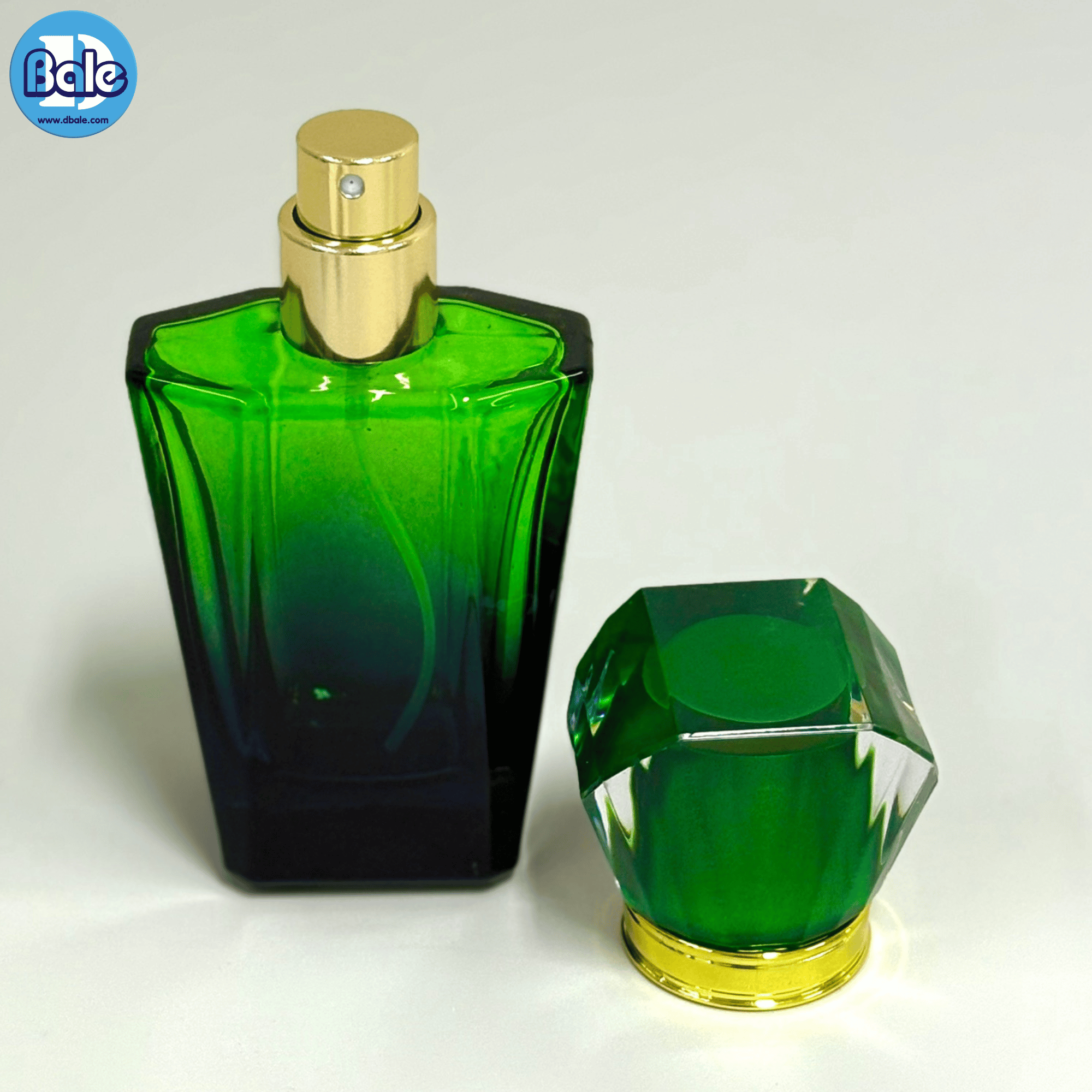 jpf187 30ml. ขวดแก้วน้ำหอมทรงเพชร สีน้ำเงิน, ม่วง, แดง, ส้ม, เขียว, ชมพู