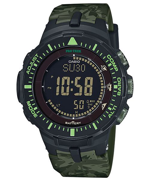 นาฬิกา คาสิโอ Casio PRO TREK รุ่น PRG-300CM-3 ลายพรางเขียว