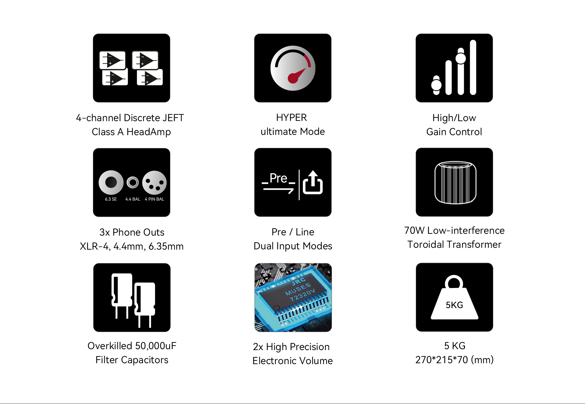 Cayin IHA-8 แอมป์หูฟัง 4 ช่องสัญญาณ Class A แบบ Discrete MOSFET กำลังขับสูง ประกันศูนย์ไทย