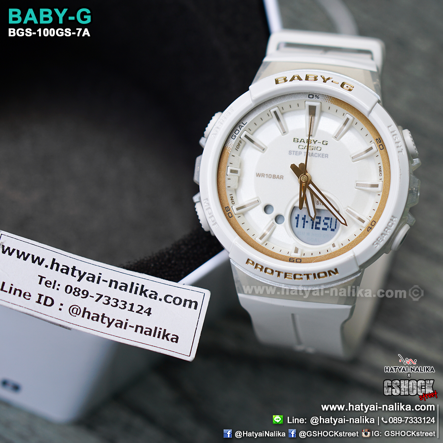 นาฬิกา Casio Baby-G for Running BGS-100GS Glamorous Sporty series รุ่น BGS-100GS-7A ของแท้ รับประกัน1ปี