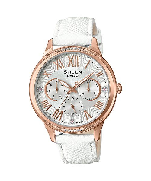 นาฬิกา คาสิโอ Casio SHEEN MULTI-HAND SHE-3058 series รุ่น SHE-3058LTD-7A ของแท้ รับประกัน1ปี