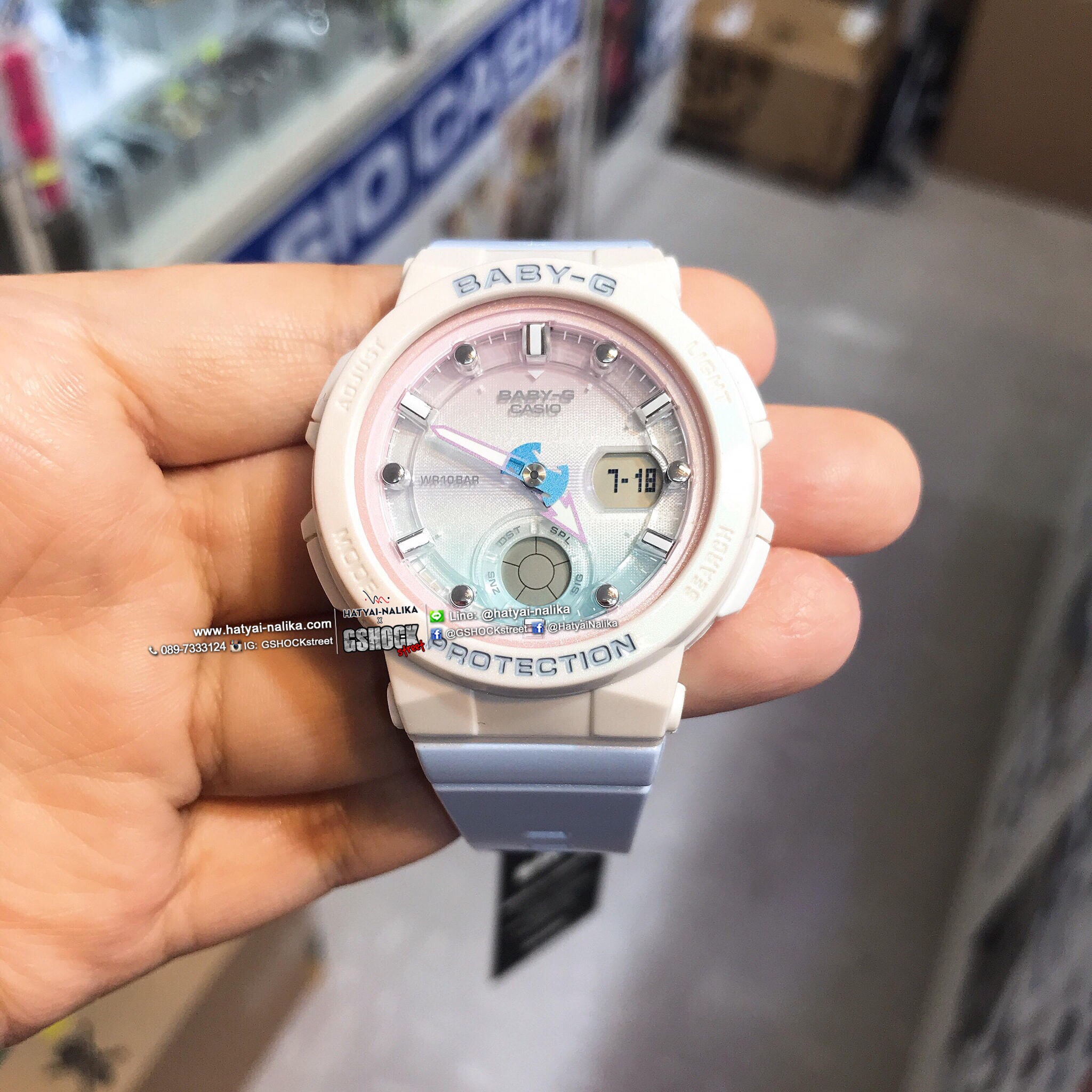 นาฬิกา Casio Baby-G Beach Traveler BGA-250 series รุ่น BGA-250-7A3 ของแท้ รับประกัน1ปี