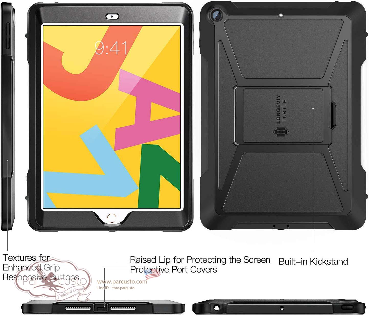 เคสกันกระแทก Apple iPad 10.2 2019 (iPad 7th) [Shockproof] จาก Ztotop [Pre-order USA]