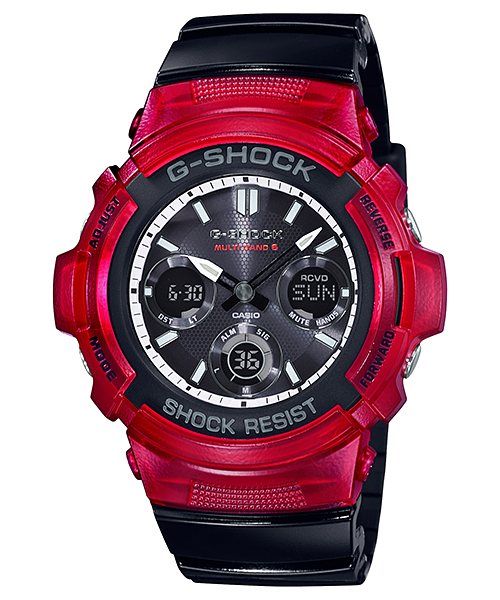 นาฬิกา Casio G-Shock Special color RED & BLACK series รุ่น AWG-M100SRB-4A (ไม่วางขายในไทย) ของแท้ รับประกัน1ปี