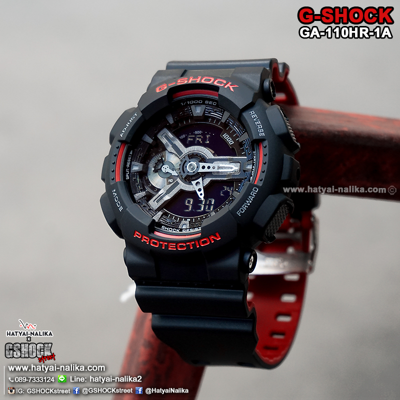 นาฬิกา Casio G-Shock Limited Heritage Black & Red (HR) series รุ่น GA-110HR-1A ของแท้ รับประกัน1ปี