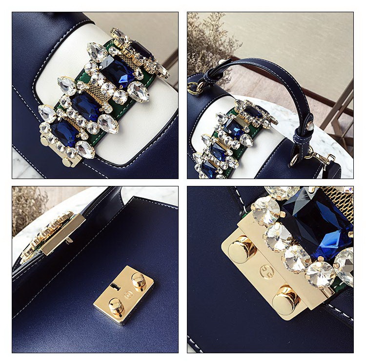 กระเป๋าแฟชั่น ประดับเพชร สวยหรู