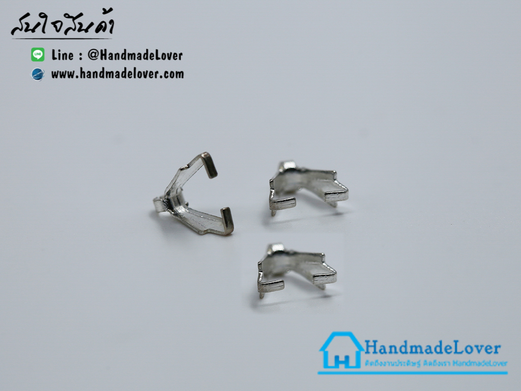 ตัวหนีบจี้ ตัวงับจี้ สีนิเกิล [แพ็ค 30 ชิ้น]