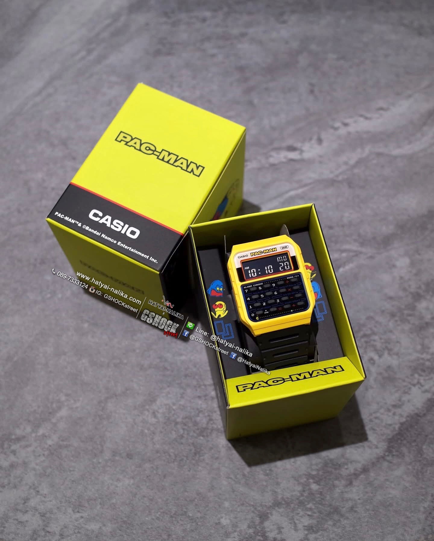 นาฬิกา คาสิโอ CASIO x PAC-MAN Limited Collaboration models รุ่น CA-53WPC-1B ของแท้ รับประกัน1ปี