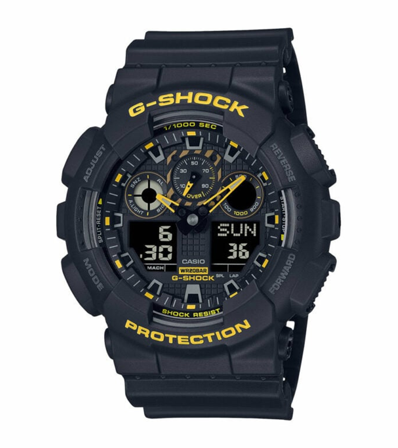 นาฬิกา Casio G-Shock Special Color Caution Yellow series รุ่น GA-100CY-1A ของแท้ รับประกัน1ปี