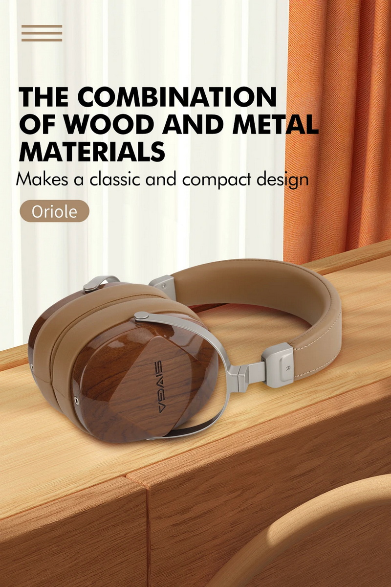 Sivga Oriole หูฟัง Headphone ไดรเวอร์ไดนามิก เสียงเที่ยงตรงสูง ไม้แบบปิดด้านหลัง ประกันศูนย์ไทย