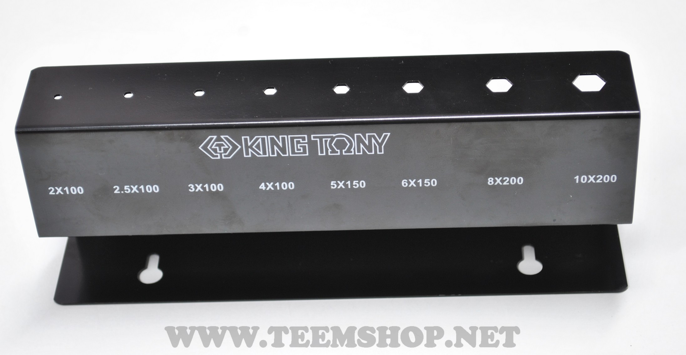 KINGTONY กุญแจหกเหลี่ยมด้ามยาวตัว L ชุด 8 ตัว 2-10mm. NO.22218MR Made in Taiwan