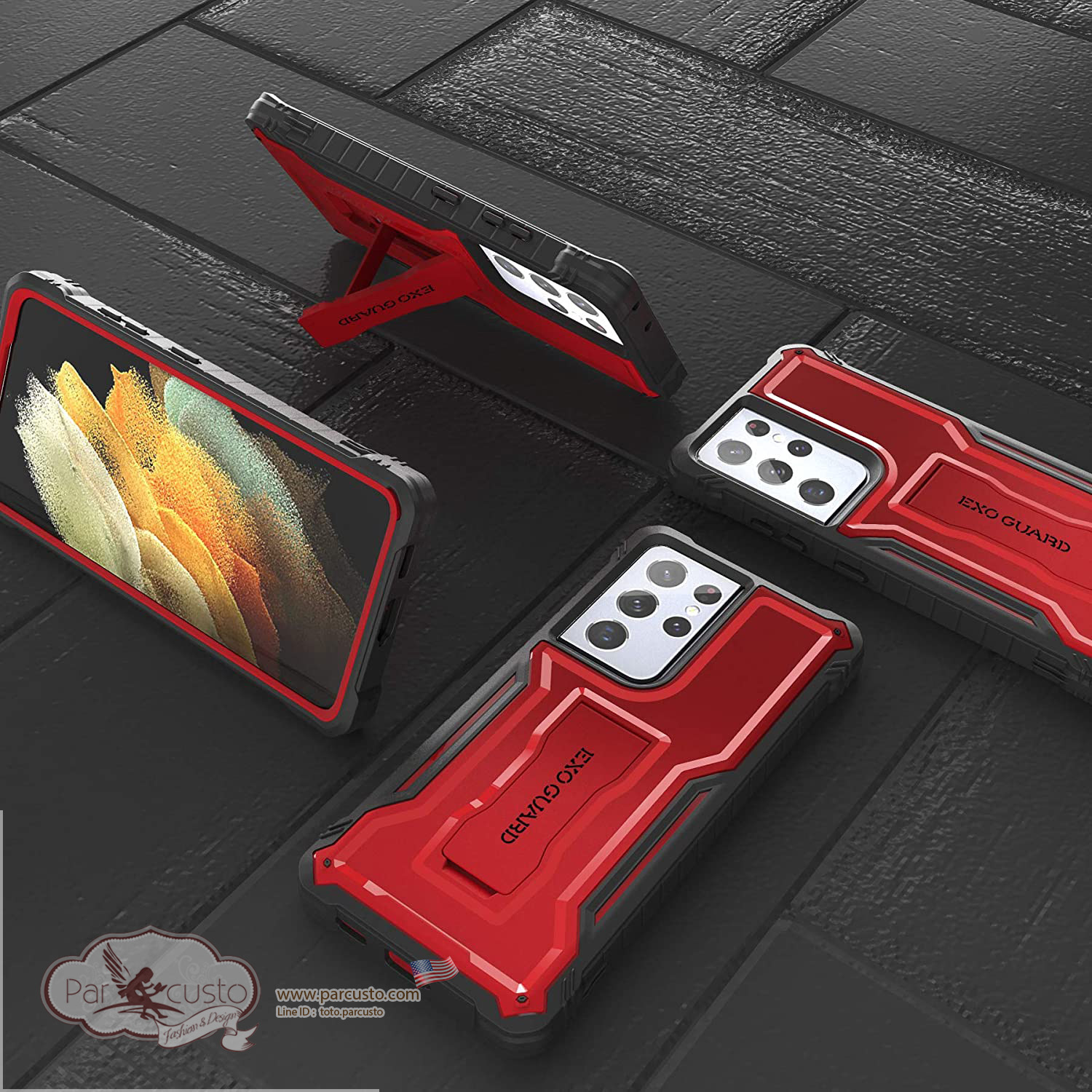 เคสกันกระแทก Samsung Galaxy S21 Ultra 5G จาก ExoGuard [Pre-order USA]