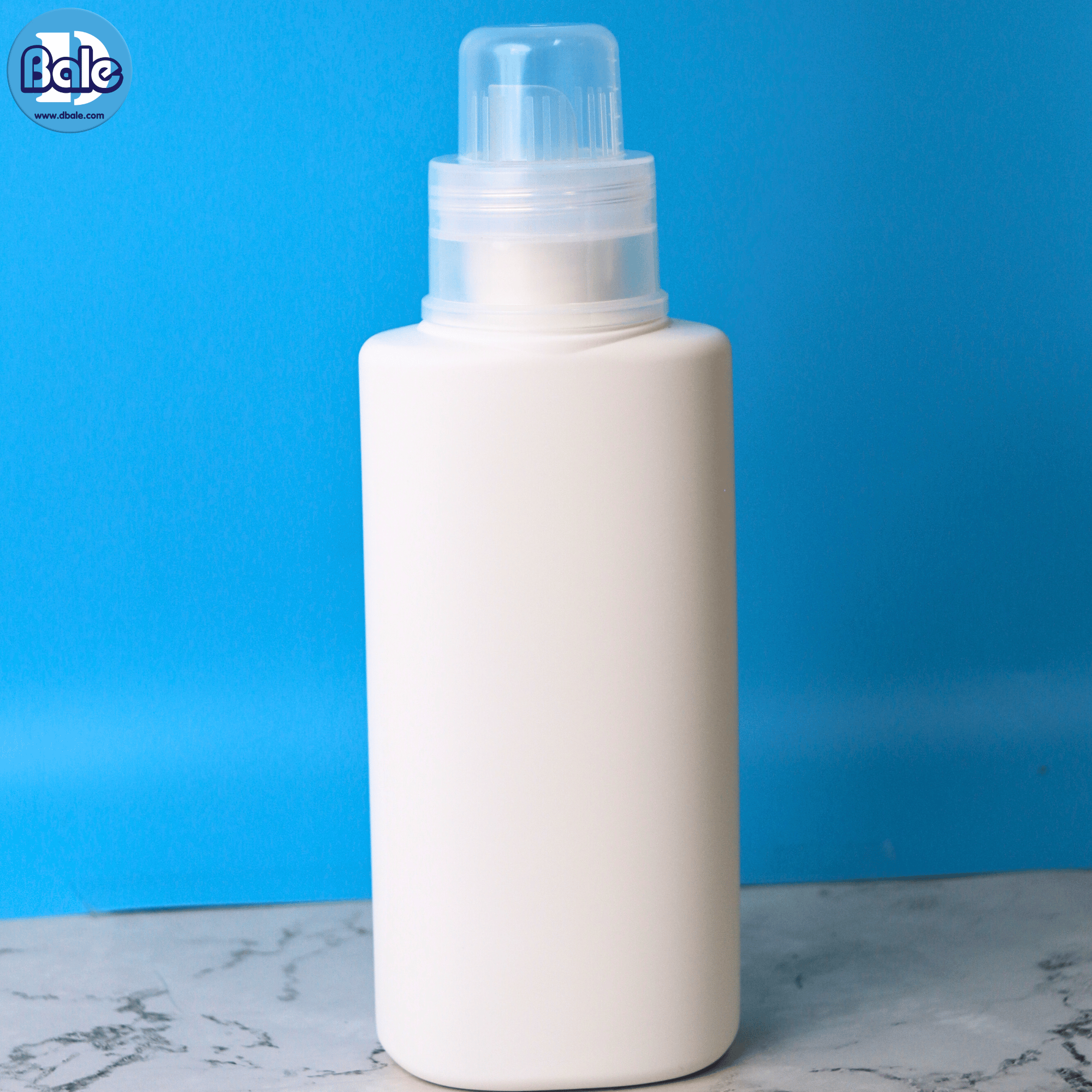 gal23 500ml. ขวดน้ำยาซักผ้าทรงกลม สีขาวฝาใส