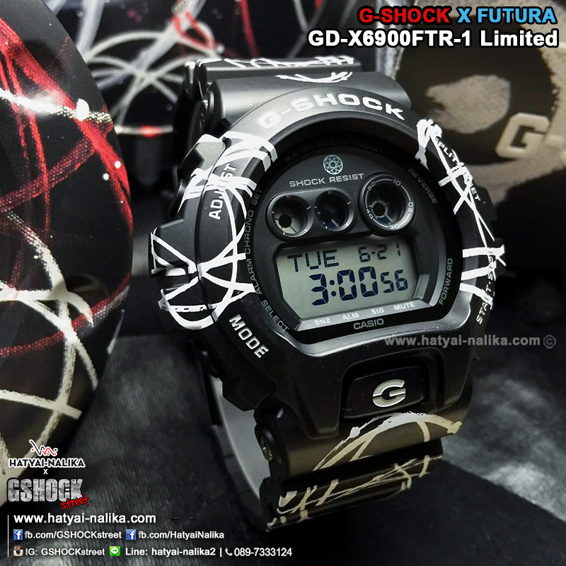 นาฬิกา Casio G-Shock Limited G-SHOCK x FUTURA Collaboration รุ่น GD-X6900FTR-1 ของแท้ รับประกัน1ปี