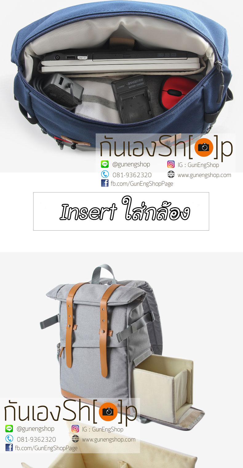 กระเป๋าเป้กล้องสะพายหลัง รุ่น Mono Backpack ดีไซน์สวย