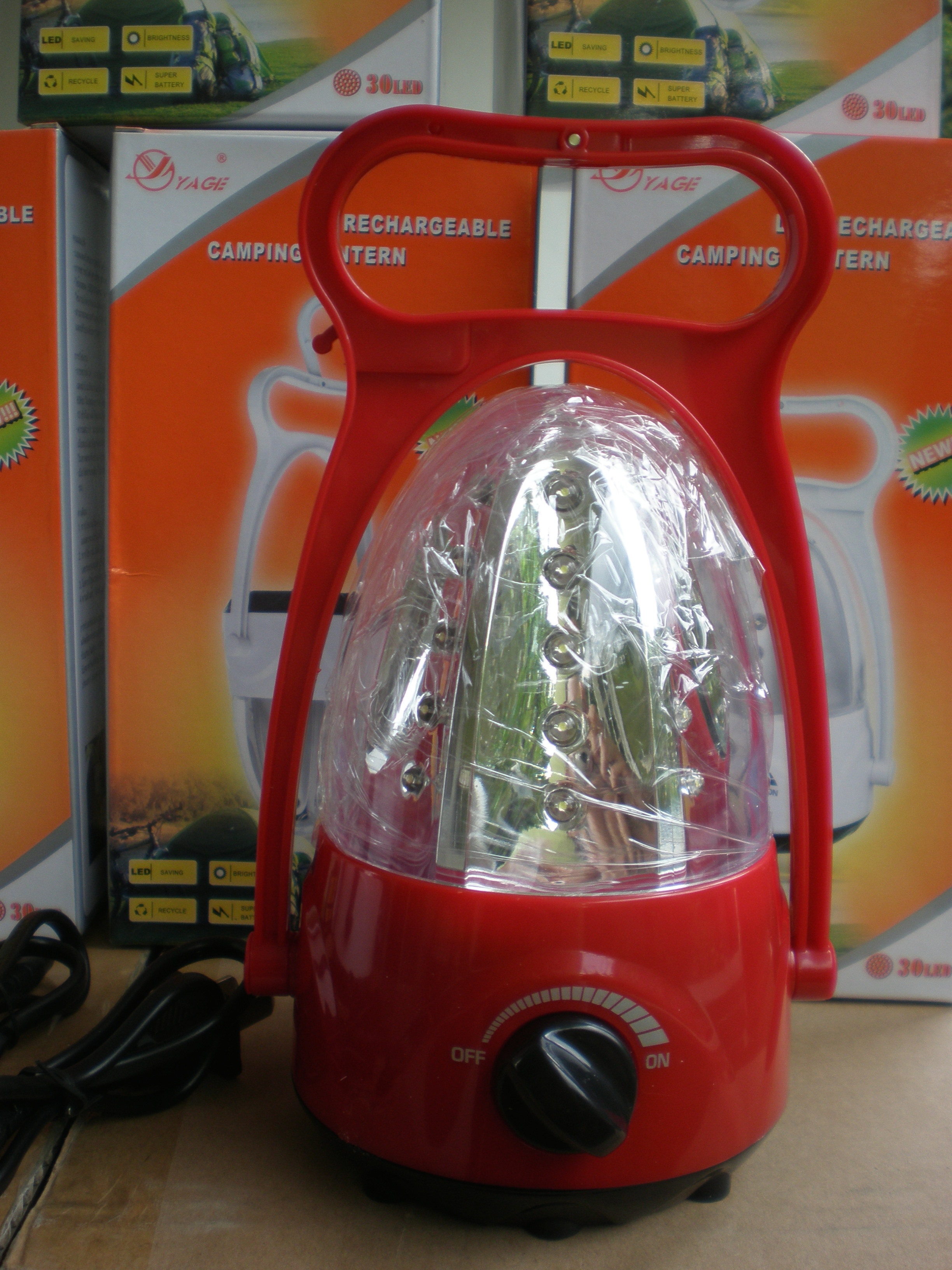 โคมตะเกียงใช้หลอด LED 30 ดวง YG3352สีแดง