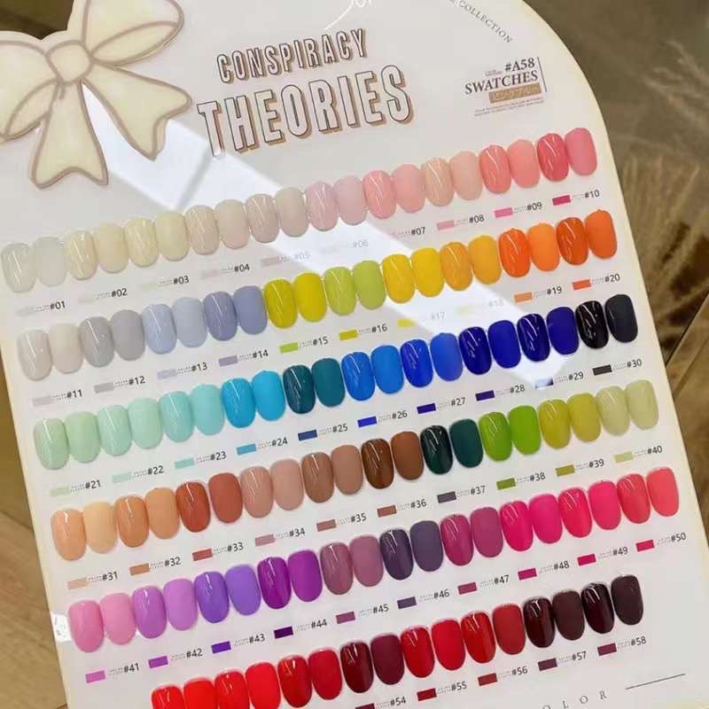 ( MACARON 58 ) 🤩 พร้อมส่งรุ่นใหม่ สีเจลไอเดียเจล สีเจลยกชุดเปิดร้าน ชุดสีเจลเปิดร้าน สีเจลชุดใหญ่ 58 สีสวยจริง ติดทน ครบทุกเฉด