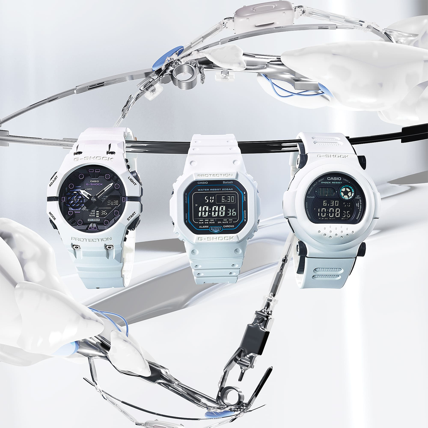 นาฬิกา คาสิโอ Casio G-Shock Bluetooth Sci-fi Series รุ่น DW-B5600SF-7 ของแท้ รับประกัน1ปี
