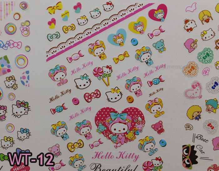 สติ๊กเกอร์ติดเล็บ ลอกลายน้ำ