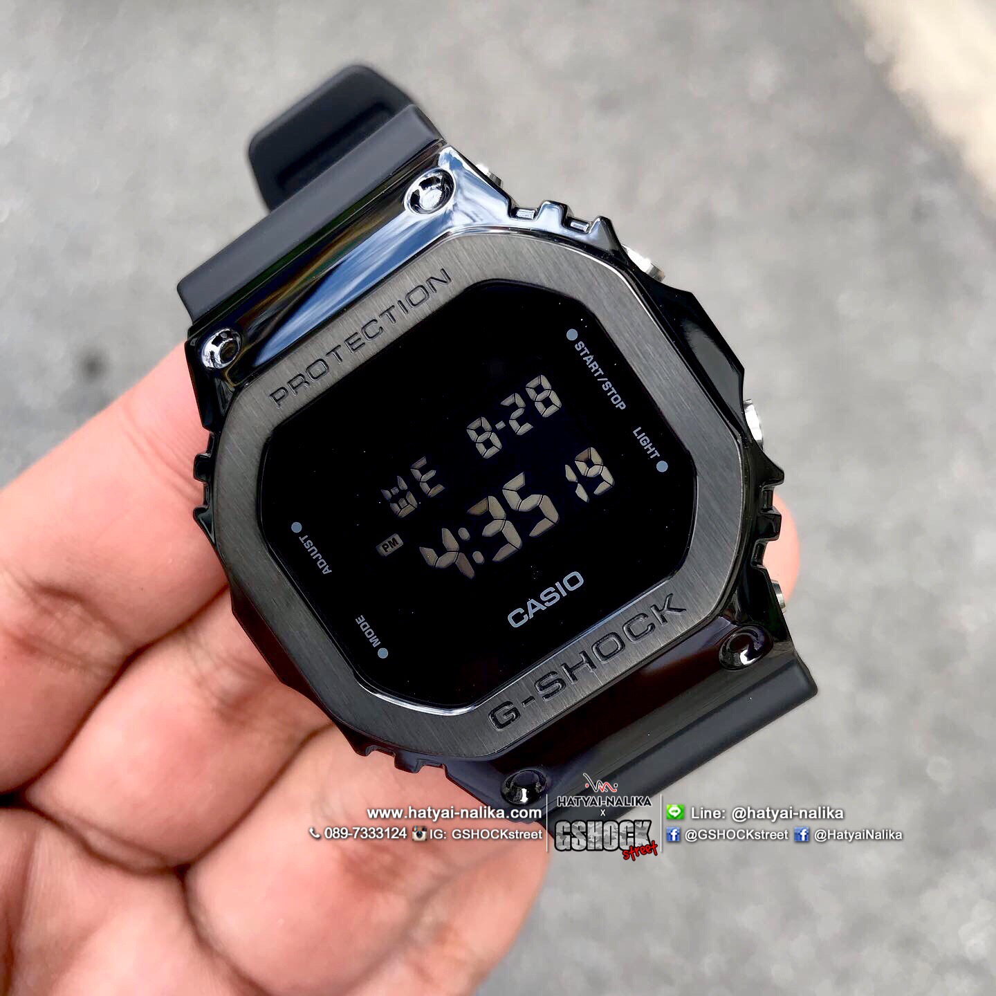นาฬิกา Casio G-Shock Standard Digital GM-5600 series รุ่น GM-5600B-1 ของแท้ รับประกัน1ปี