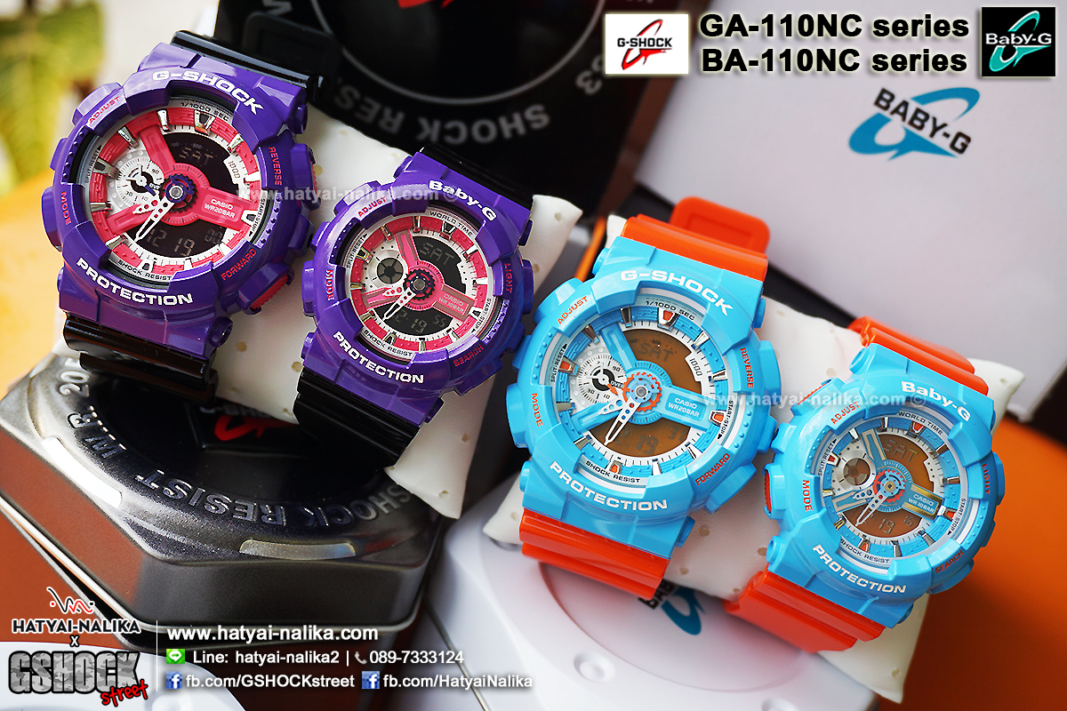 นาฬิกา Casio Baby-G Standard ANALOG-DIGITAL Neo Color series รุ่น BA-110NC-6A ของแท้ รับประกัน1ปี