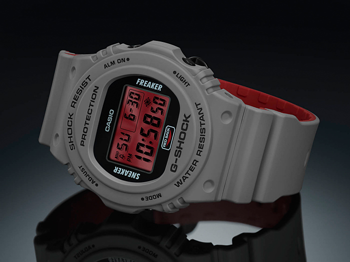 นาฬิกา Casio G-SHOCK x Sneaker Freaker DW-5700SF 35th Anniversary Collaboration Limited รุ่น DW-5700SF-1 ของแท้ รับประกัน1ปี