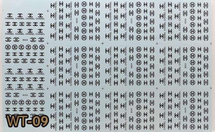 สติ๊กเกอร์ติดเล็บ ลายน้ำ